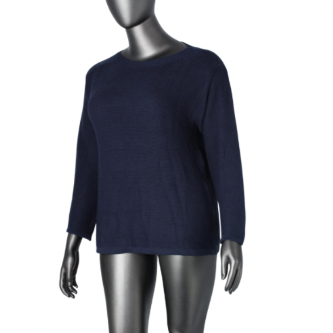 Boatneck Long Sleeve Jersey Sweater