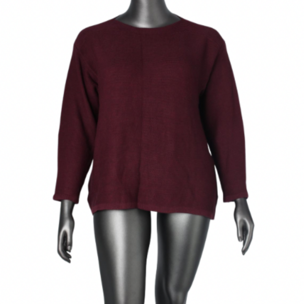 Boatneck Long Sleeve Jersey Sweater
