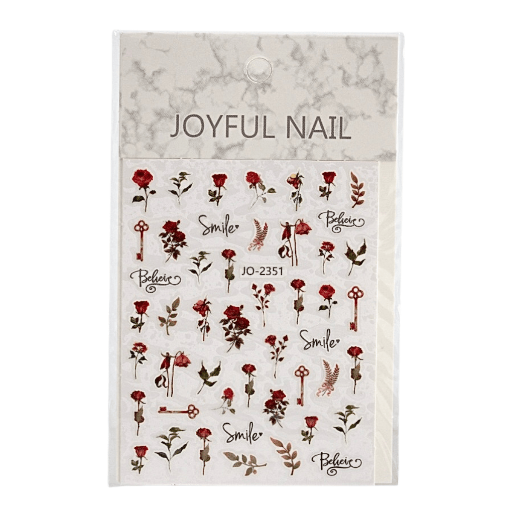 Flower & Plant Nail Art Stickers – Beautiful, Easy-to-Apply Stickers for Stunning Nail