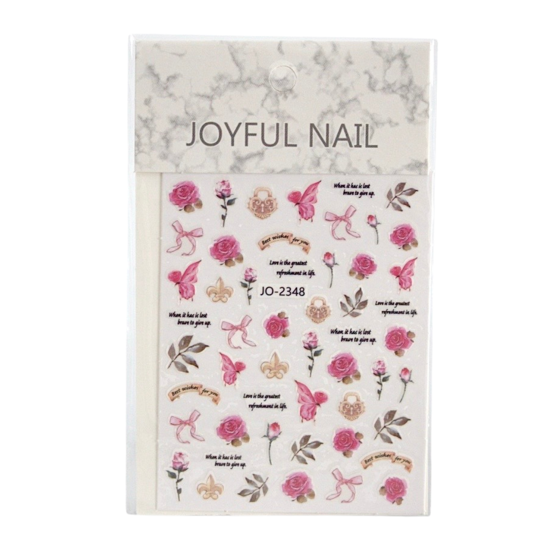 Flower & Plant Nail Art Stickers – Beautiful, Easy-to-Apply Stickers for Stunning Nail