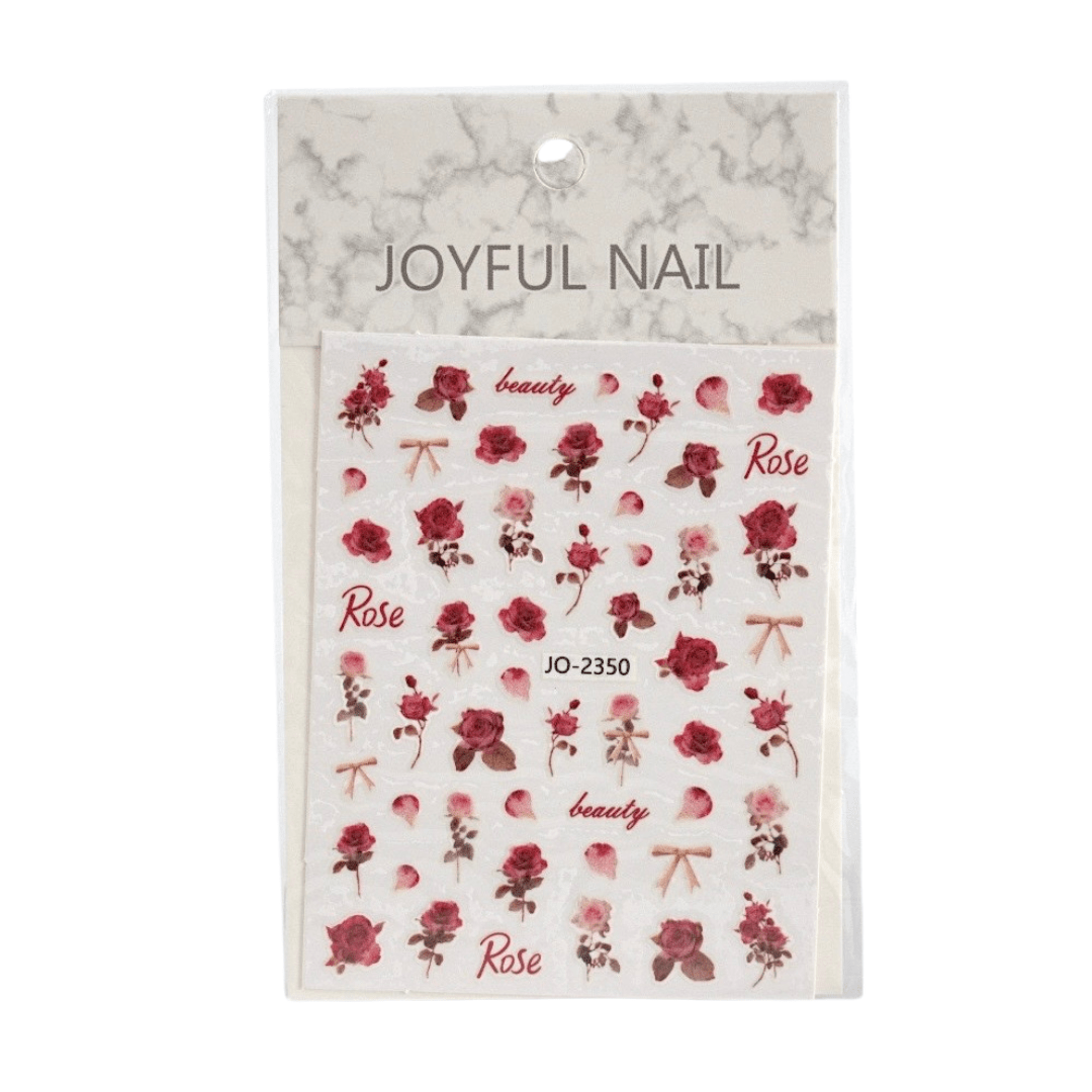 Flower & Plant Nail Art Stickers – Beautiful, Easy-to-Apply Stickers for Stunning Nail