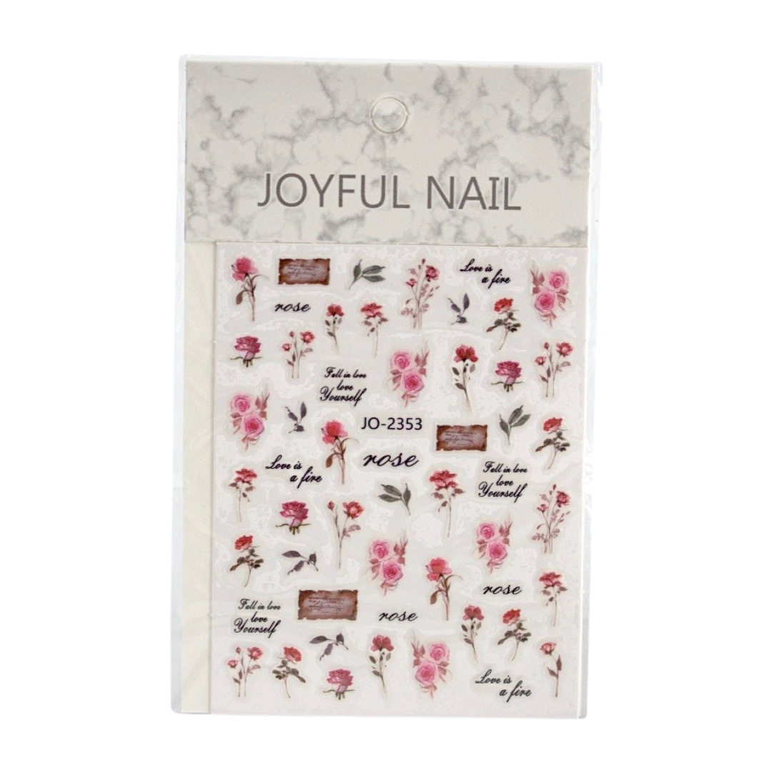 Flower & Plant Nail Art Stickers – Beautiful, Easy-to-Apply Stickers for Stunning Nail