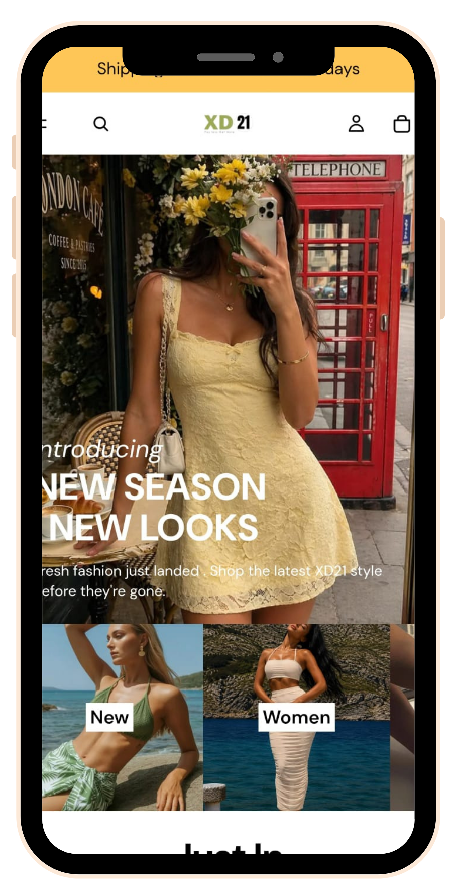 XD21 mobile shopping app