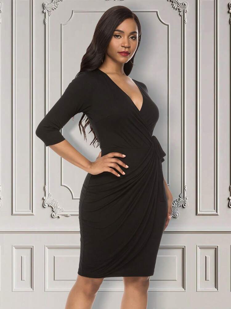 V Neck Midi Bodycon Dress Humidimetre Pour Bois Women's Sleeveless V Neck Bodycon Dress V Neck Midi Bodycon Dress Humidimetre Pour Bois Women's Sleeveless V Neck Bodycon Dress