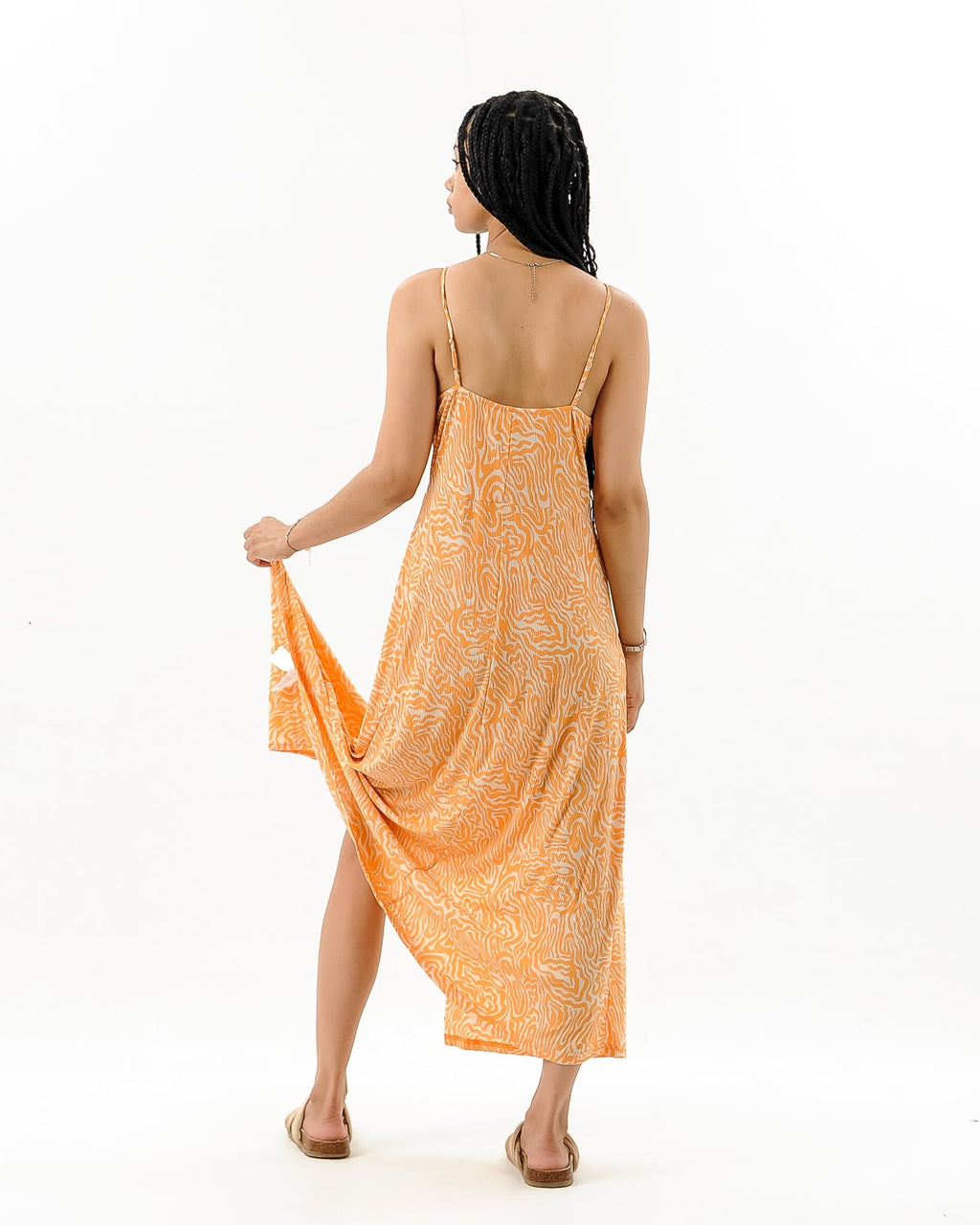 V Neck Split Side Thin Maxi Dress XD21