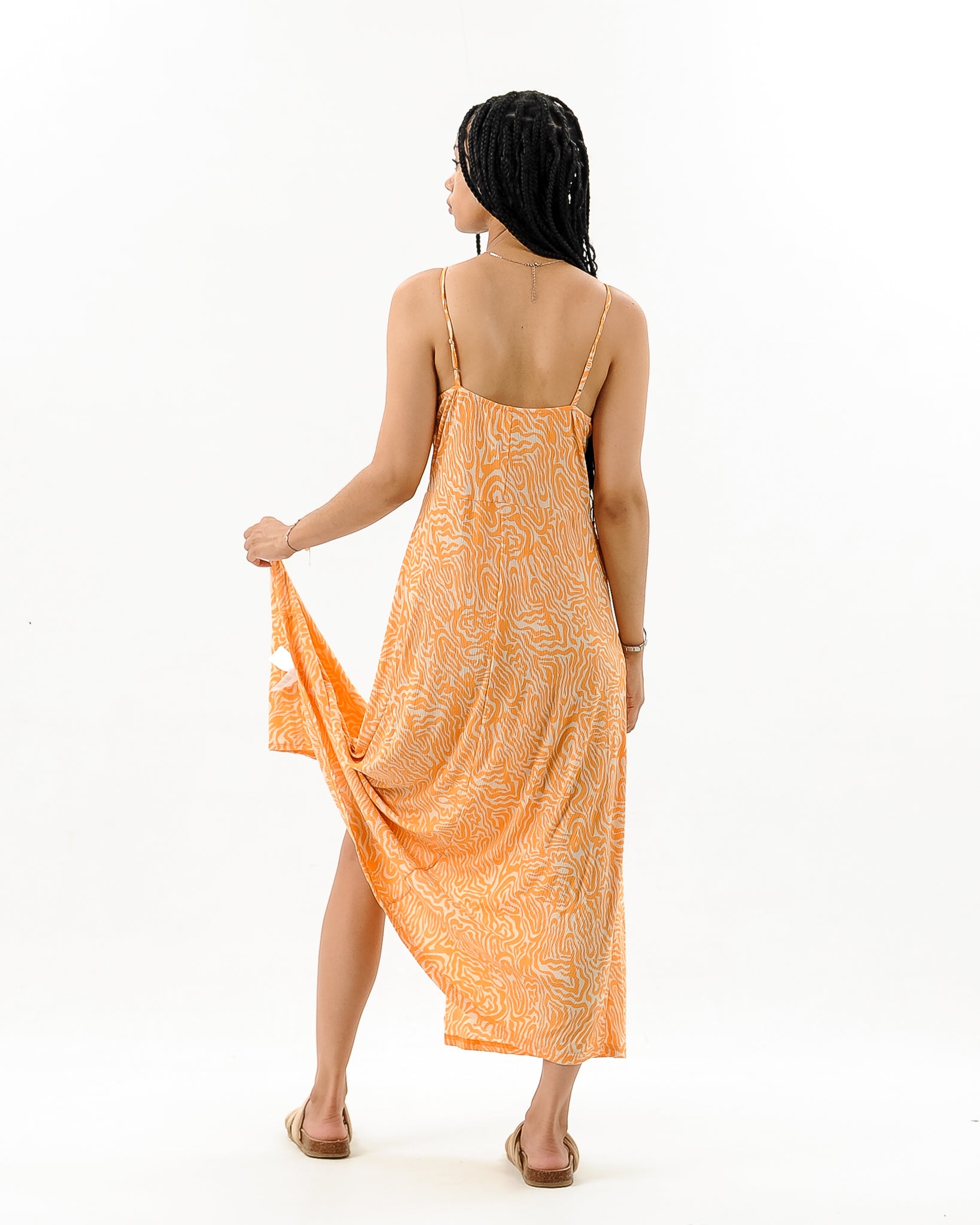 V Neck Split Side Thin Maxi Dress XD21