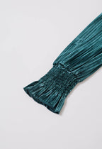 Velvet Frill Ruched Cute Top XD21