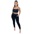 Velvet Two Piece Tracksuit Set XD21