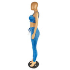 Velvet Two Piece Tracksuit Set XD21
