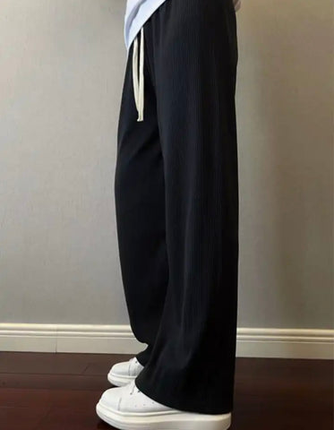 Velvet Wide Leg High Waist Trousers XD21