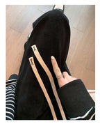 Velvet Wide Leg High Waist Trousers XD21