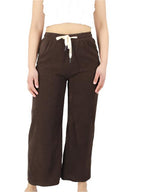 Velvet Wide Leg High Waist Trousers XD21