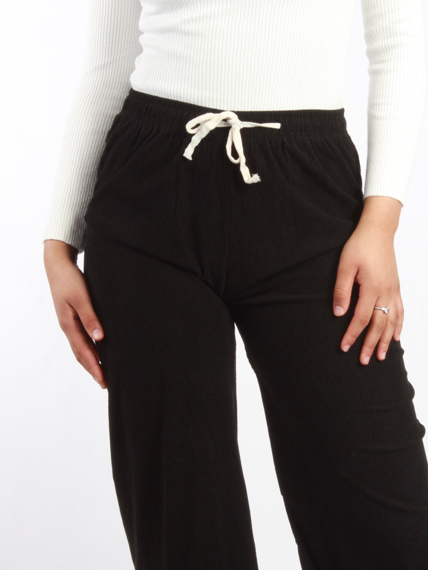 Velvet Wide Leg High Waist Trousers XD21