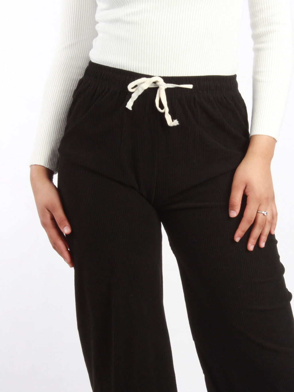 Velvet Wide Leg High Waist Trousers XD21