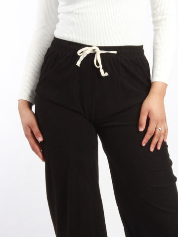 Velvet Wide Leg High Waist Trousers XD21