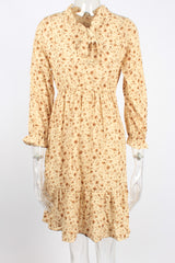 Vintage Floral Caual Shirt Dress XD21