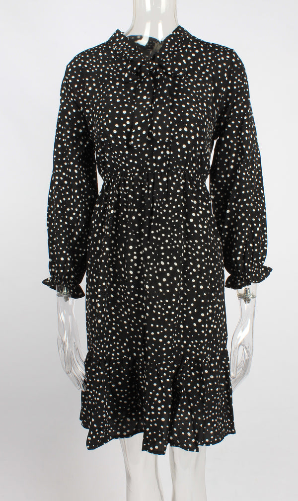 Vintage Floral Caual Shirt Dress