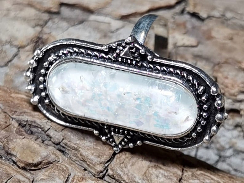 Vintage Opal Moon Ring XD21
