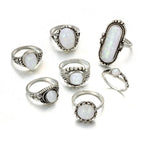 Vintage Opal Moon Ring XD21