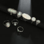 Vintage Opal Moon Ring XD21