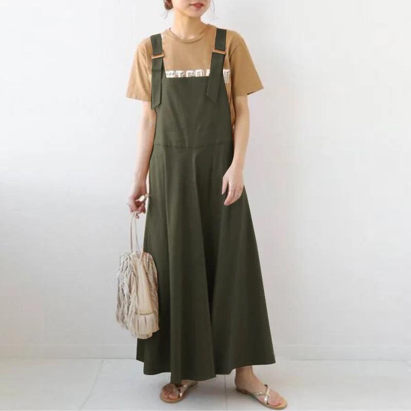 Vintage Overalls Dress Summer Sundress