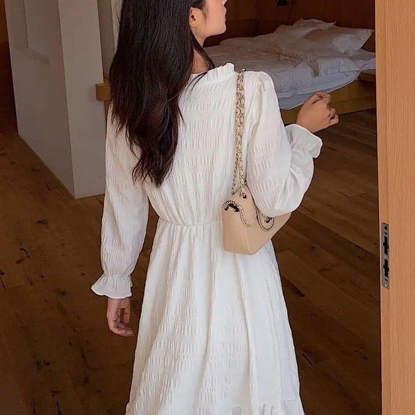 Vintage Puff Sleeve Dress