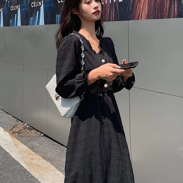 Vintage Puff Sleeve Dress