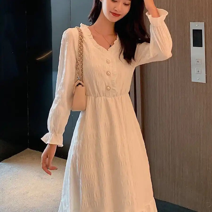 Vintage Puff Sleeve Dress XD21