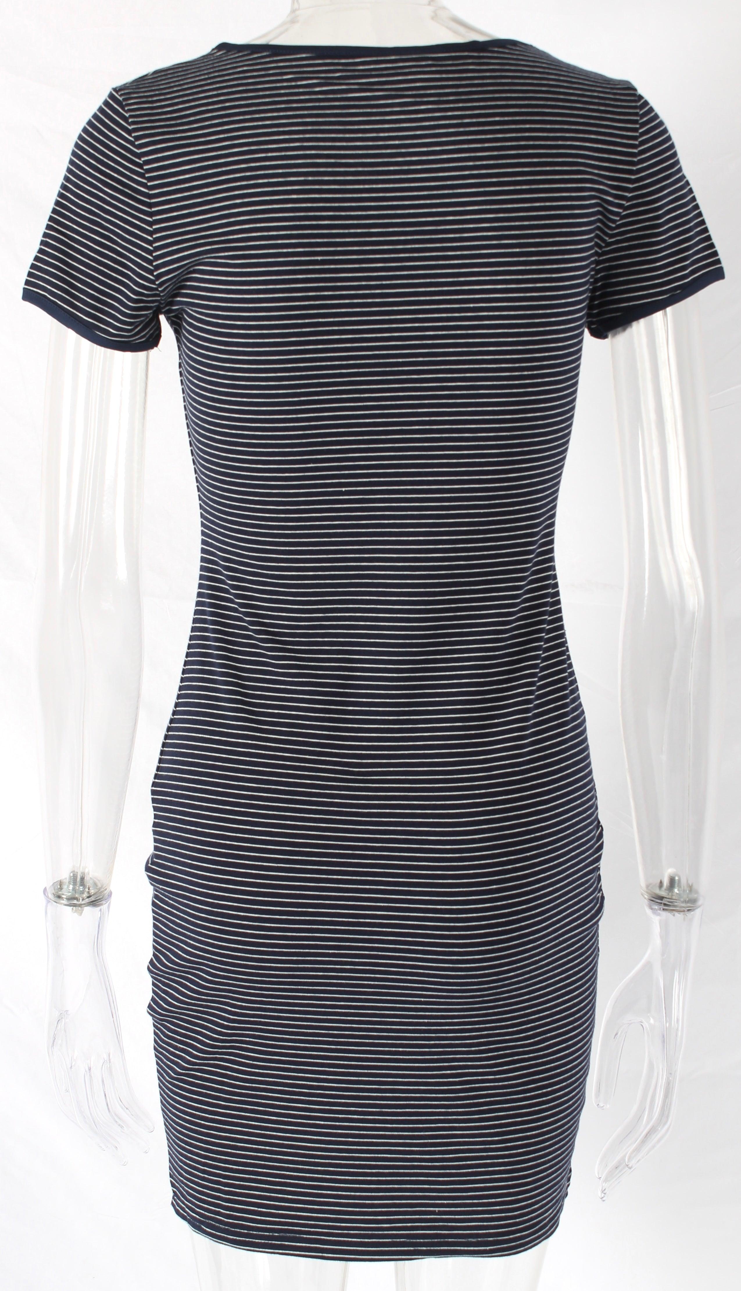 Vintage Stripe mini Bodycon dress - XD21