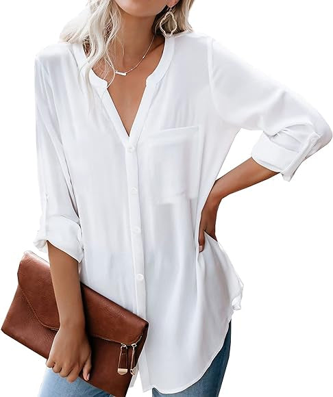 Viscose long sleeve button up shirt XD21