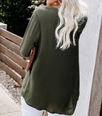 Viscose long sleeve button up shirt XD21