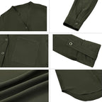 Viscose long sleeve button up shirt XD21