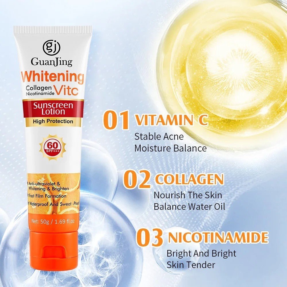 Vitamin C & Collagen Sunscreen Lotion - Brightening & Firming SPF Protection