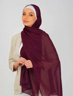 Lightweight Chiffon Scarf – Elegant, Airy & Versatile Accessory