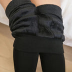 Black High-Waisted Thermal Leggings