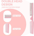 Portable Travel Folding Hair Brush & Comb - Compact & Lightweight