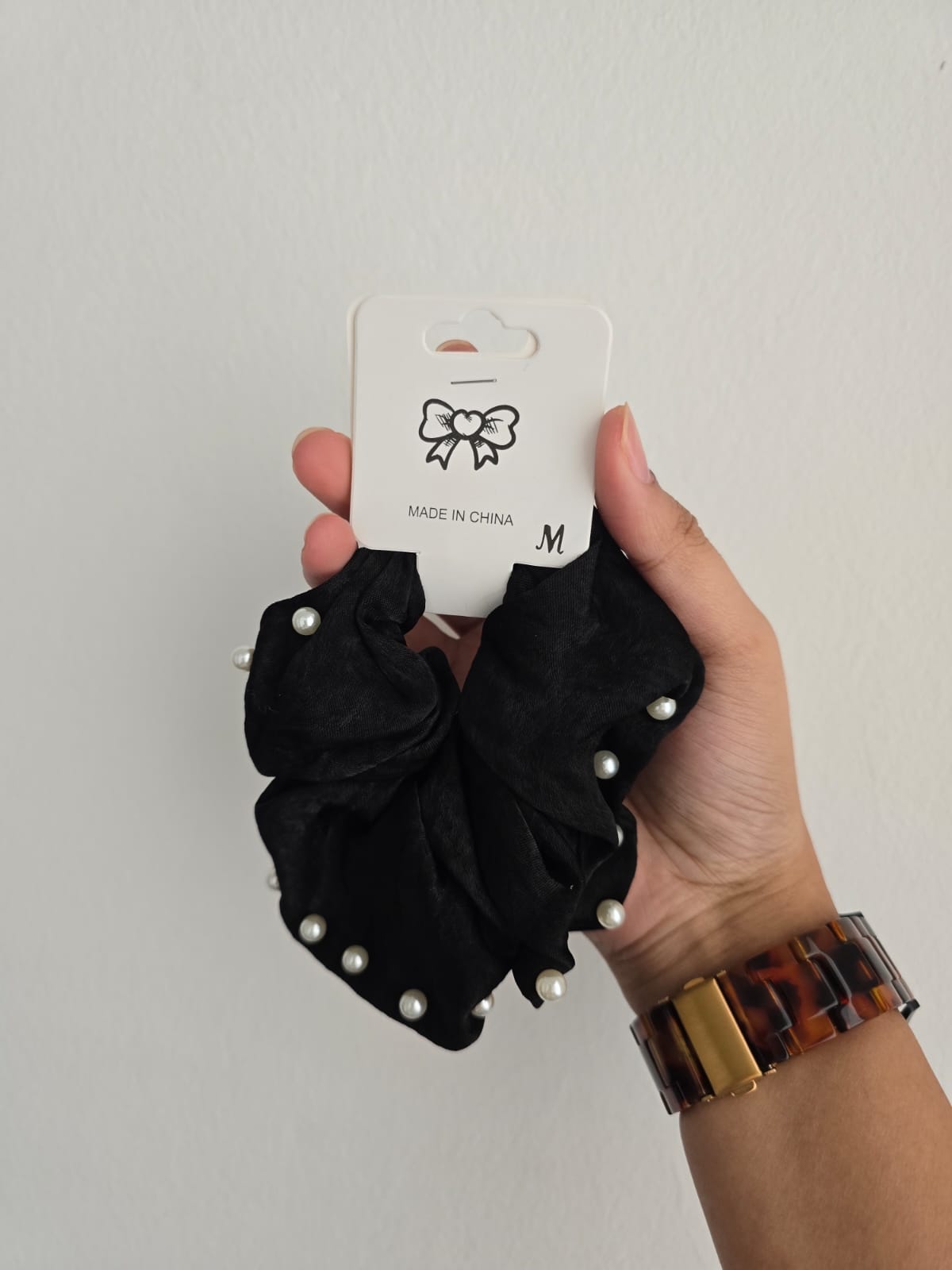 Pearl Scrunchie Hair Tie 1pc