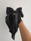 Large Rhinestone Hair Bow Clip 1pc