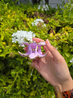 Gold edged Pointed Petal Flower Claw Clip 1pc
