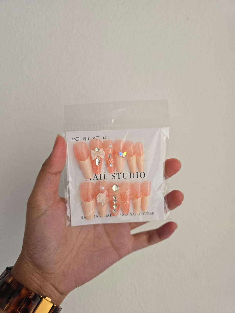 Embellished Nail Art Reusable Press-On Nails