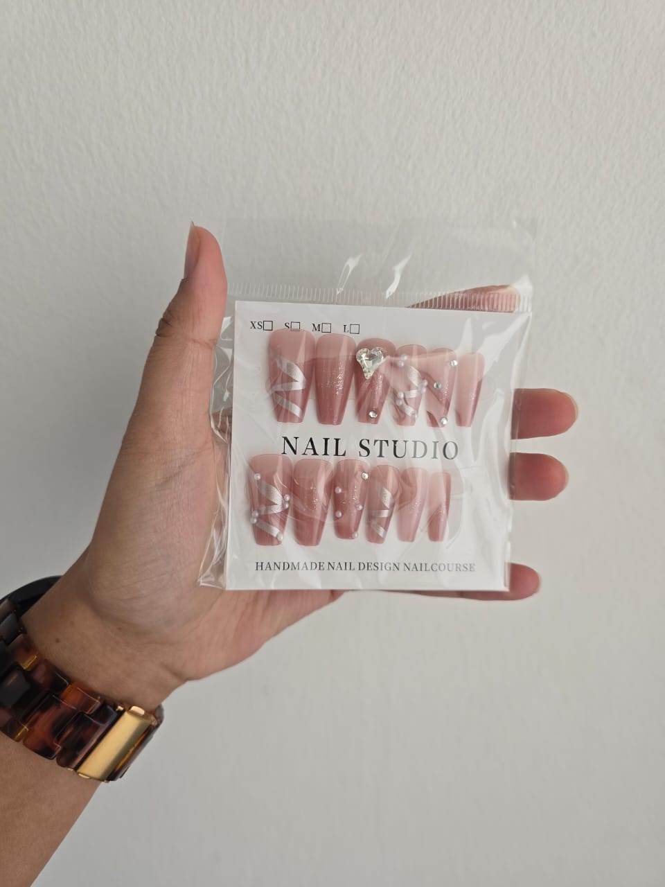 Embellished Nail Art Reusable Press-On Nails