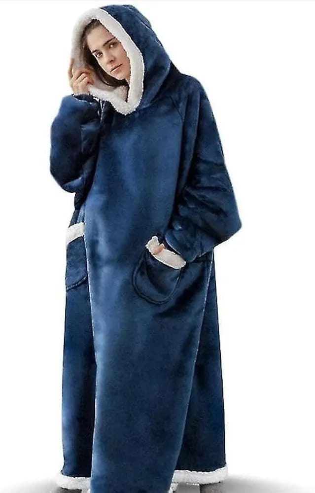 Women’s Oversized Hoodie Blanket Dress – Cozy Lounge Wear