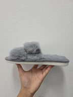 Ultra Soft Faux Fur Slide Slippers – Thick Strap Cozy Indoor Comfort Shoes