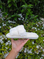 Ultra Soft Faux Fur Slide Slippers – Thick Strap Cozy Indoor Comfort Shoes