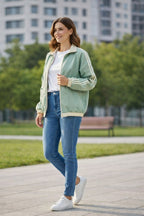 Women’s Contrast Trim Zip-Up Track Jacket