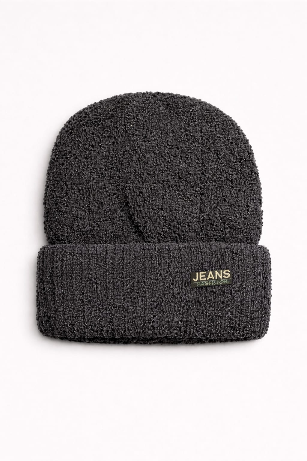 Unisex Ribbed Knit Beanie Hat