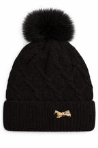 Women’s Cable Knit Pom Pom Beanie