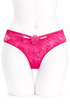 Front Lace Butterfly Detail Panties 2 Pc