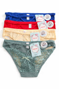Front Cut-out Lace detail Panties 2 Pc