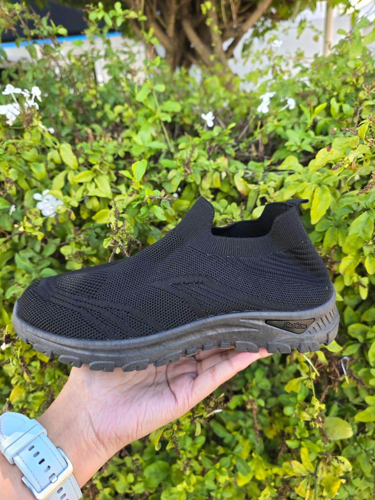 Black Slip-On Sneakers - Lightweight & Comfortable
